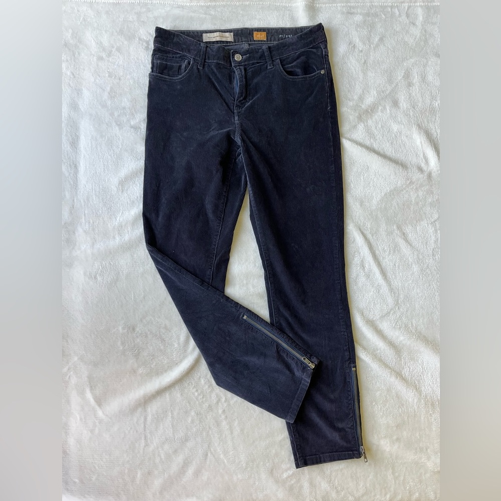 Pilcro and the Letterpress Corduroy Pants with Zip legs